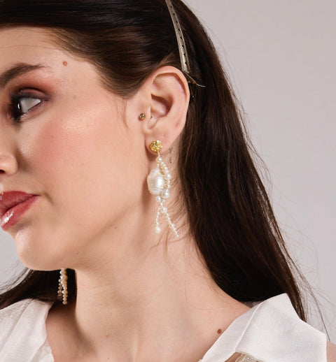 Arvino | Pearl Weave Earrings
