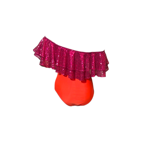 Julia Clancey I Rara Tigre Raspberry Sequin Swim Body
