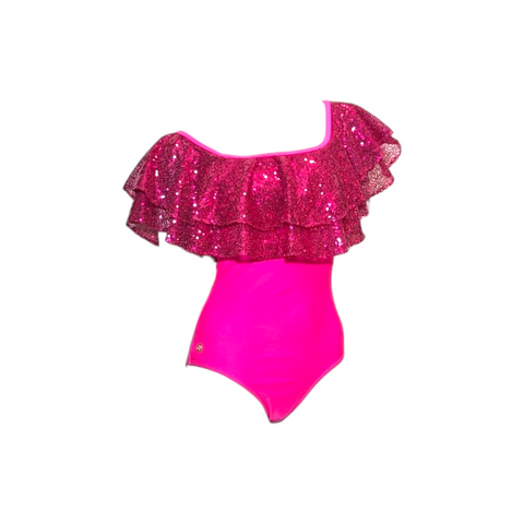 Julia Clancey I Rara Raspberry Sequin Swim Body