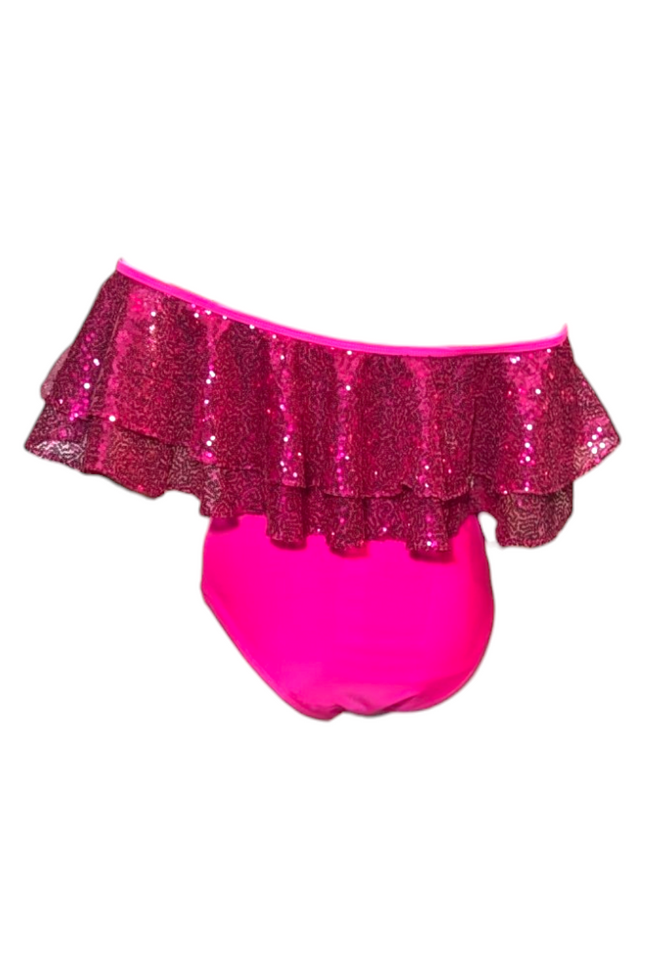 Julia Clancey I Rara Raspberry Sequin Swim Body