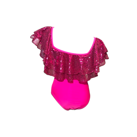 Julia Clancey I Rara Raspberry Sequin Swim Body