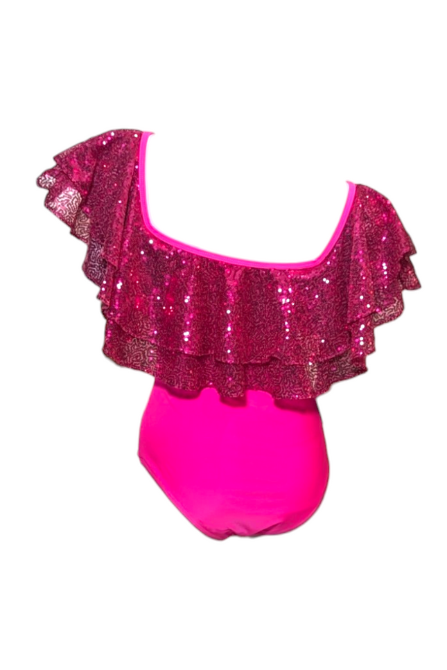Julia Clancey I Rara Raspberry Sequin Swim Body