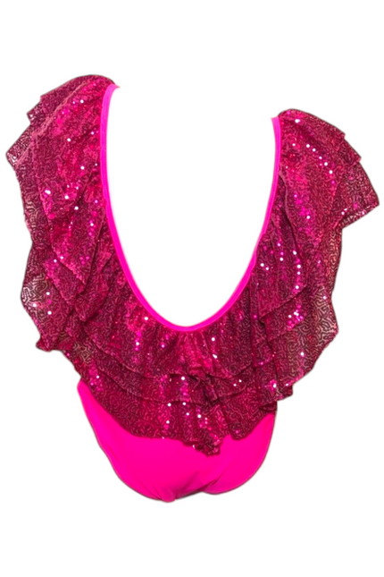 Julia Clancey I Victory Raspberry Sequin Swim Body