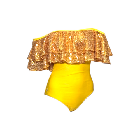 Julia Clancey I Rara Sunshine Sequin Swim Body