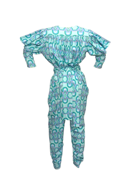 Julia Clancey I Gloria Olympia Aqua Organic Jumpsuit Set