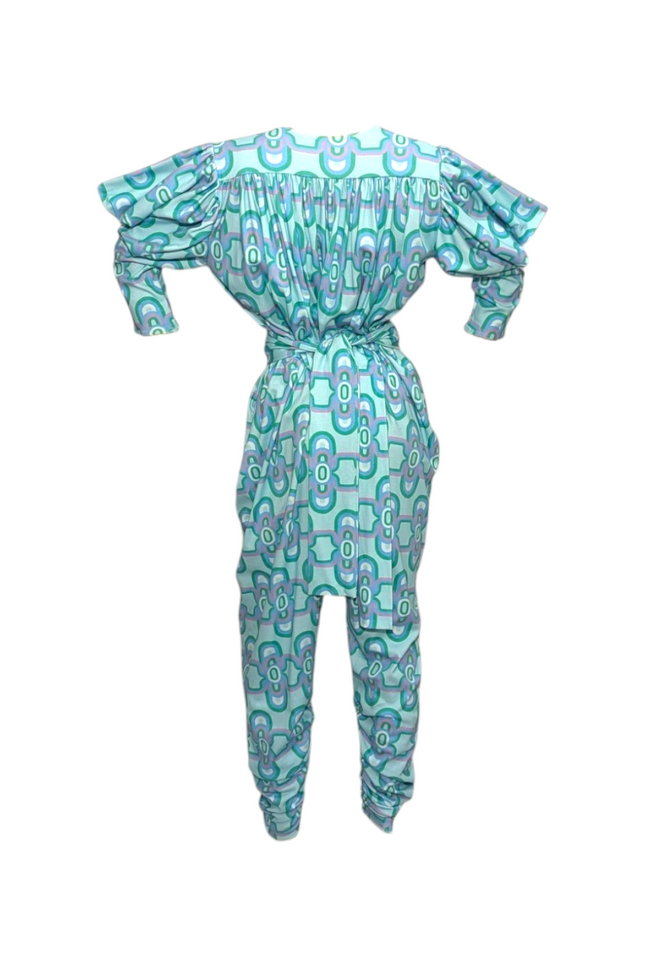 Julia Clancey I Gloria Olympia Aqua Organic Jumpsuit Set