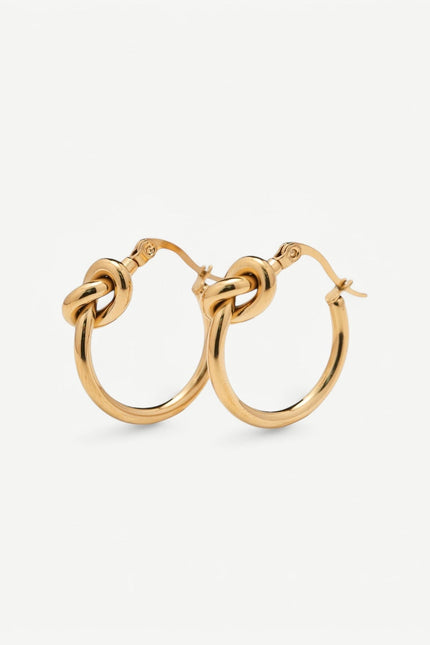 Miss Cecilia | Kolczyki Ashley Knot Hoops