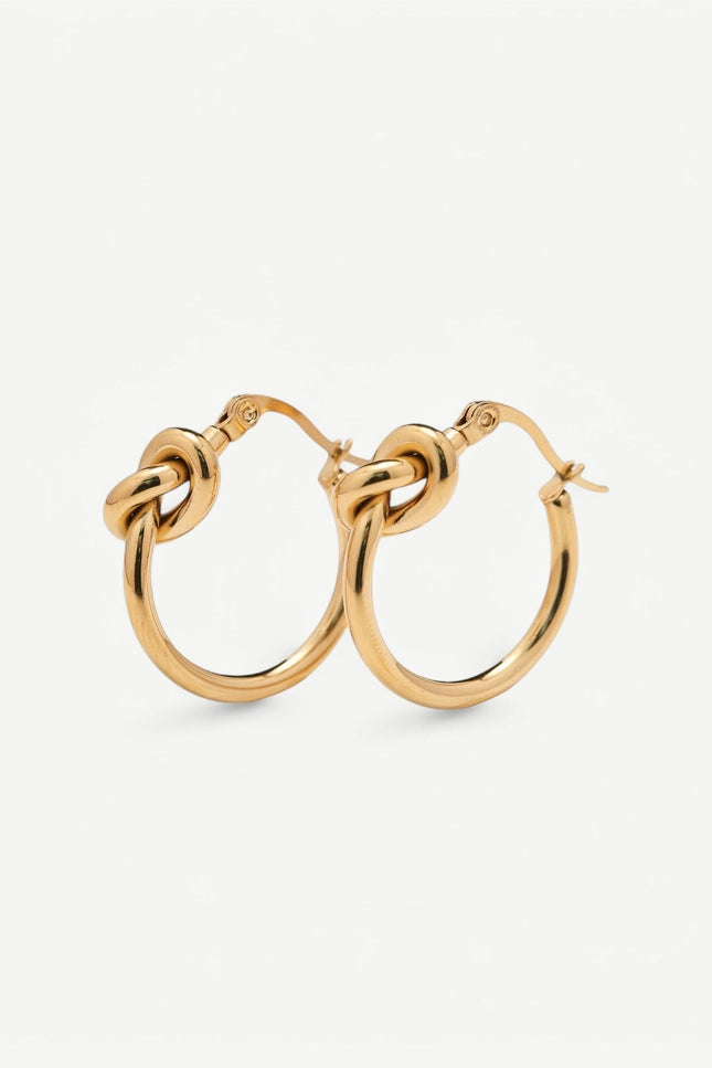 Miss Cecilia | Kolczyki Ashley Knot Hoops