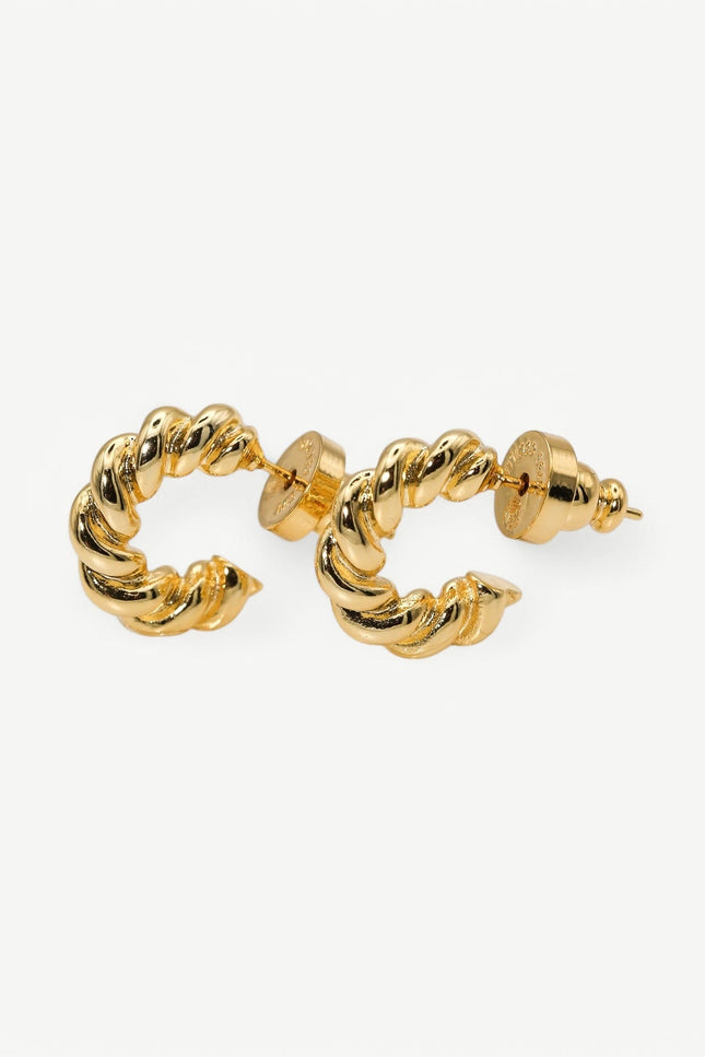 Miss Cecilia | Twisted Rope Hoops Earrings