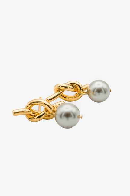 Miss Cecilia | Adeline Knot Pearl Earrings