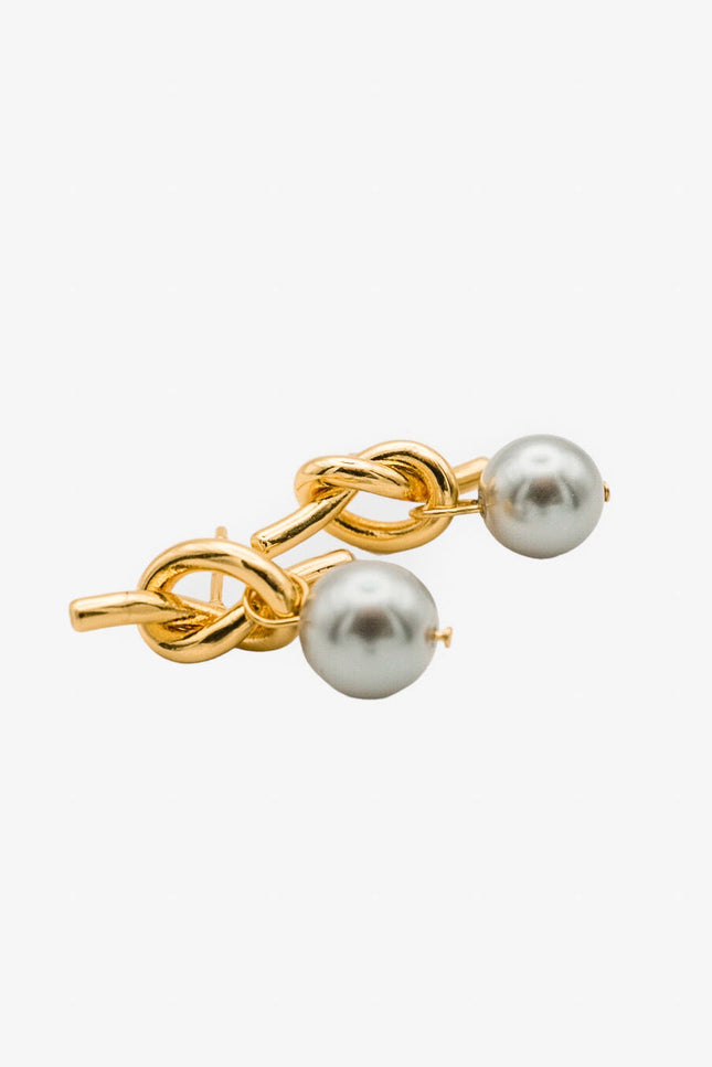 Miss Cecilia | Adeline Knot Pearl Earrings