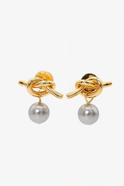 Miss Cecilia | Adeline Knot Pearl Earrings