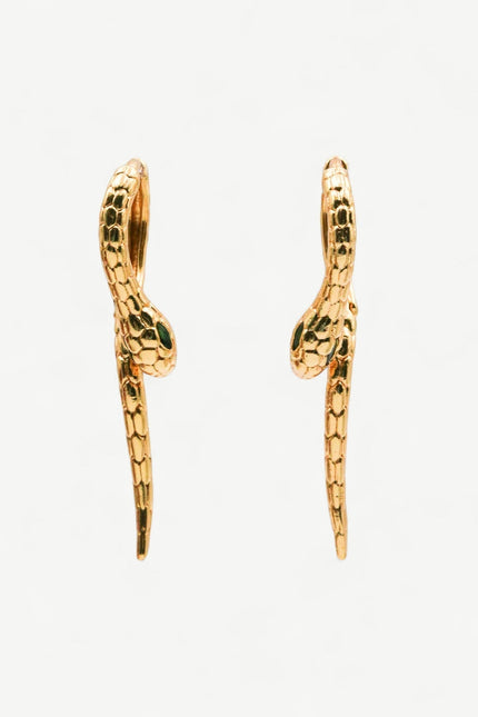 Miss Cecilia | Snake Hoop Earrings