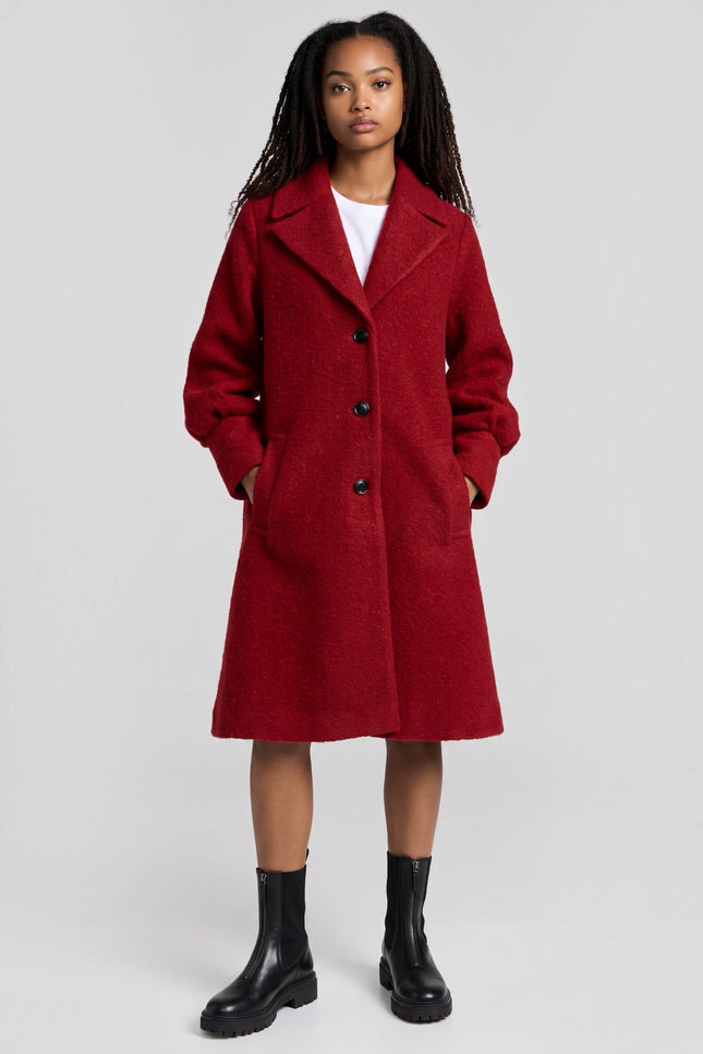 Louche London | Louche Mischa Statement Sleeve Coat Red