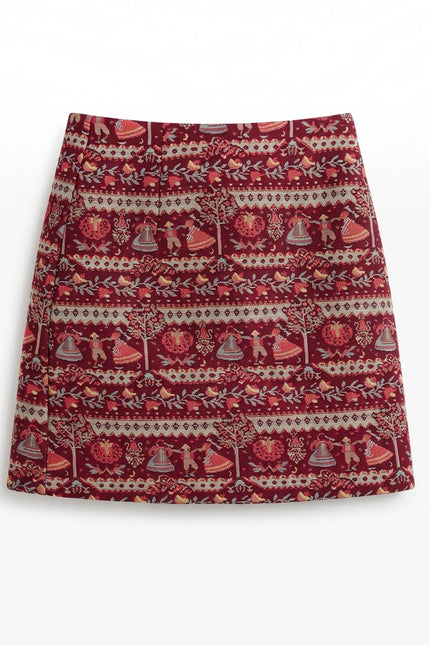 Louche London | Aubin Heirloom Jacquard A-Line Mini Skirt