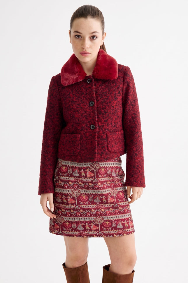 Louche London | Aubin Heirloom Jacquard A-Line Mini Skirt