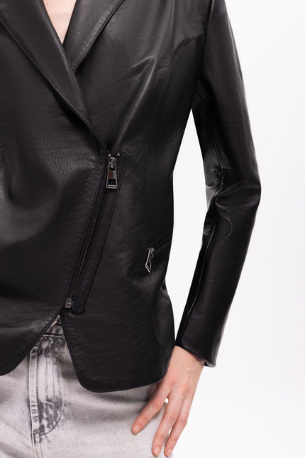 Pica Noir | Sirene Leather Blazer Jacket