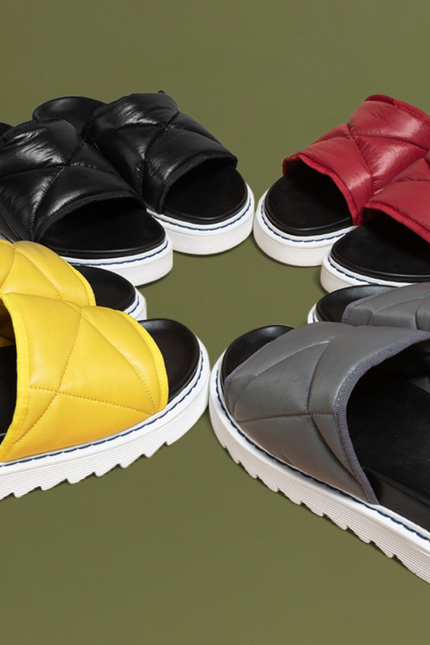 O2 Monde | Anahita Slippers grey nylon