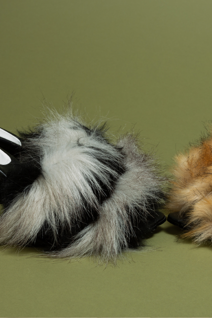 O2 Monde | Veles Sandals fur black & white