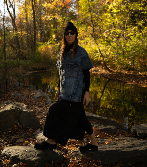 O2 Monde | Hebo Slippers black shearling