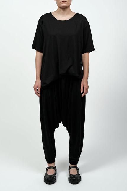 Alchemy | Unisex Cotton Jersey Elastic Edge Harem Trousers