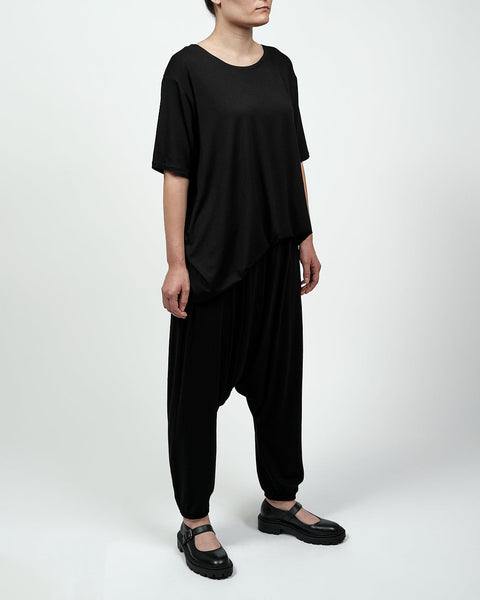 Alchemy | Spodnie haremowe unisex z elastycznego materiału z dżerseju bawełnianego