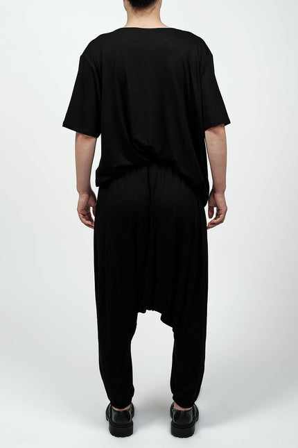 Alchemy | Unisex Cotton Jersey Elastic Edge Harem Trousers