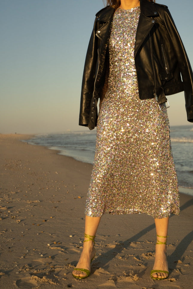 O2 Monde | Selene Sandals yellow glitter