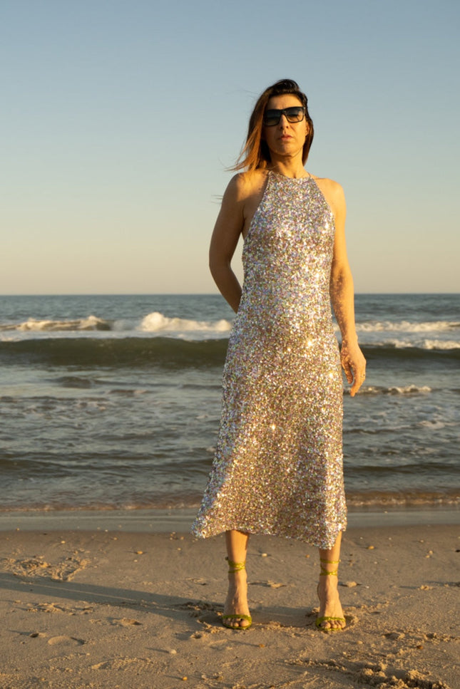 O2 Monde | Selene Sandals yellow glitter