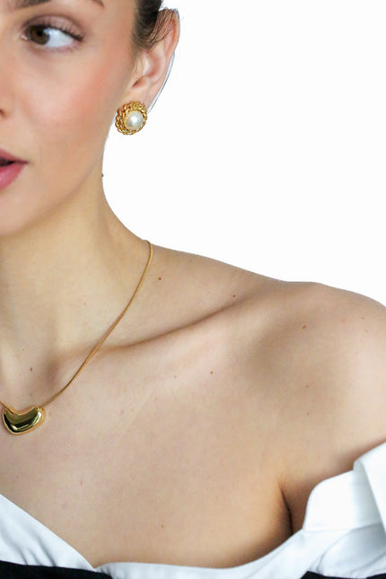 Miss Cecilia | Arabella Pearl Clip On Studs
