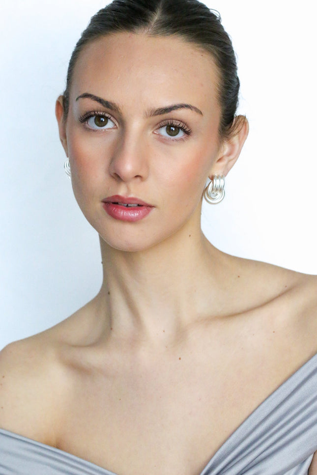 Miss Cecilia | The Rope Knot Studs Silver