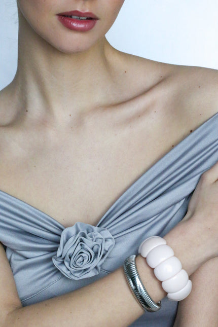 Miss Cecilia | The Dome Bangle In Pastel Pink