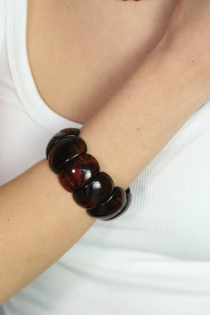 Miss Cecilia | The Dome Bangle In Amber