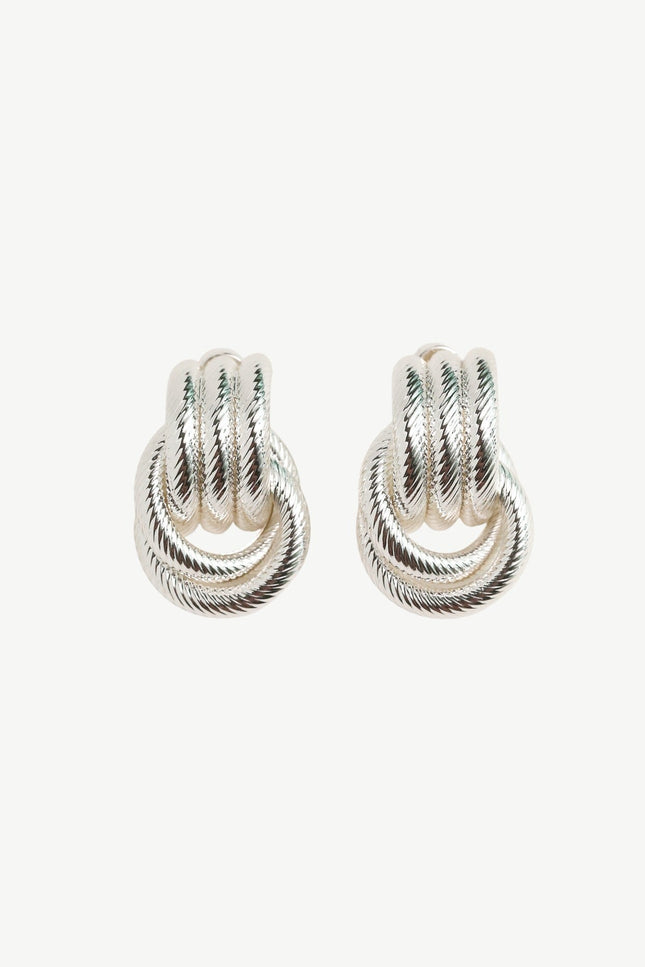 Miss Cecilia | The Rope Knot Studs Silver