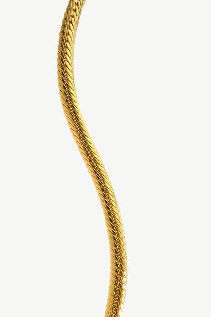 Miss Cecilia | Herringbone Snake Chain Necklace