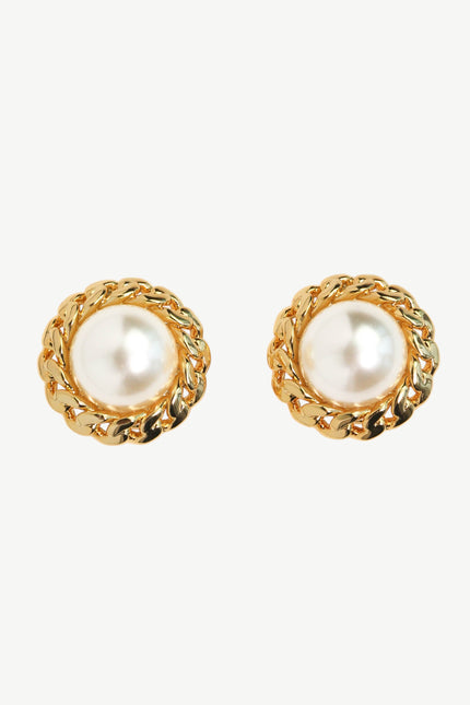 Miss Cecilia | Arabella Pearl Clip On Studs