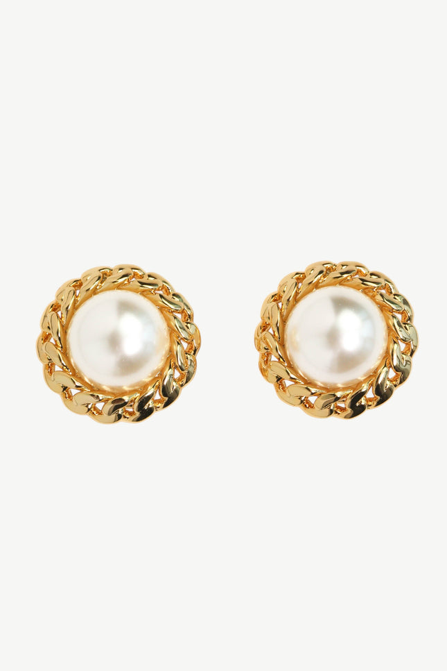 Miss Cecilia | Arabella Pearl Clip On Studs