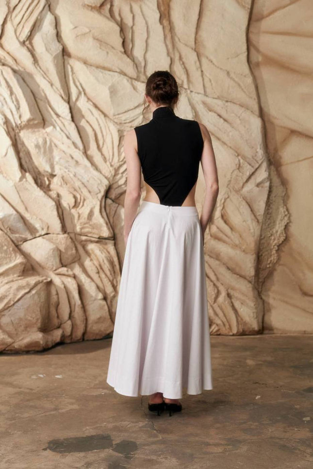 Kolosova | Milky Bodysuit With High Necklines