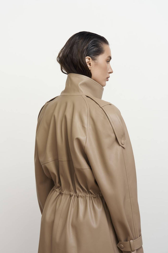 Kolosova | Eco-Leather Parka