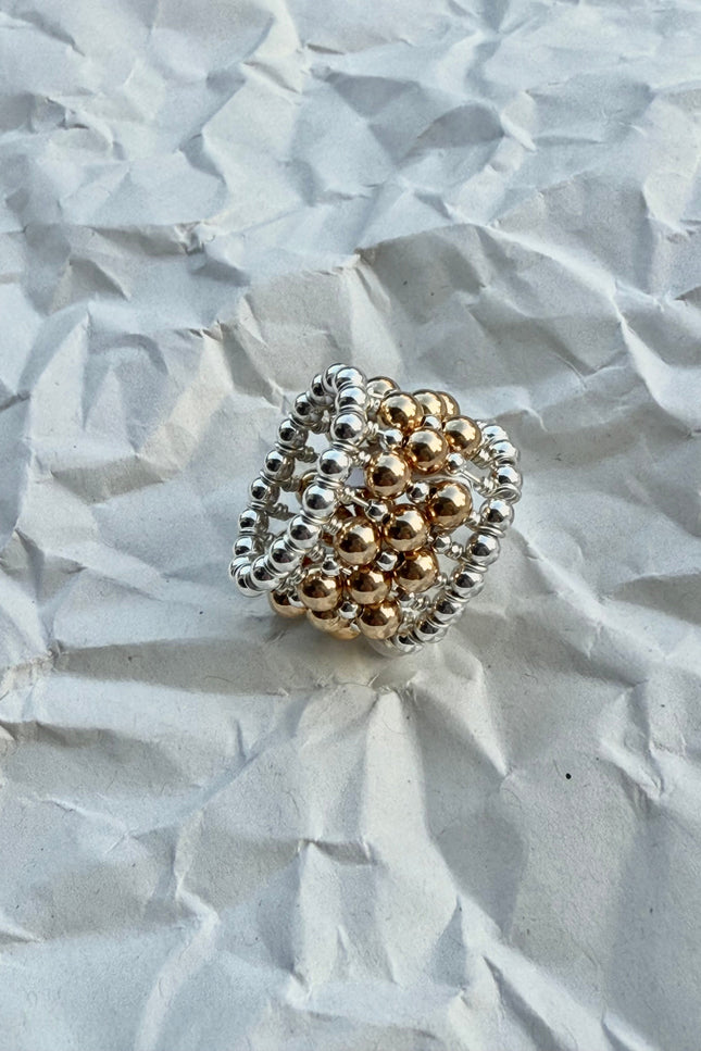 Pas de Marque | 925 sterling silver gold-filled ring La Bague
