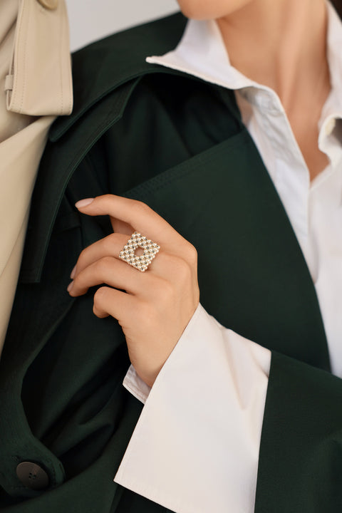 Pas de Marque | 925 sterling silver ring Carré