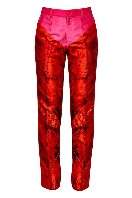 Classic Suit Pants - Red Pink