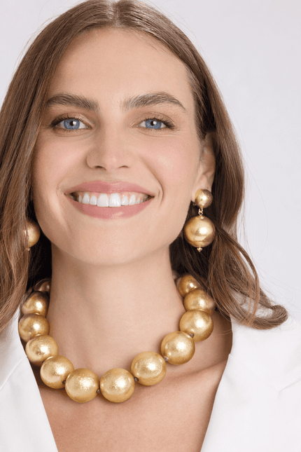 Michael Nash Jewelry | Lucy Worn Gold Gumball Necklace