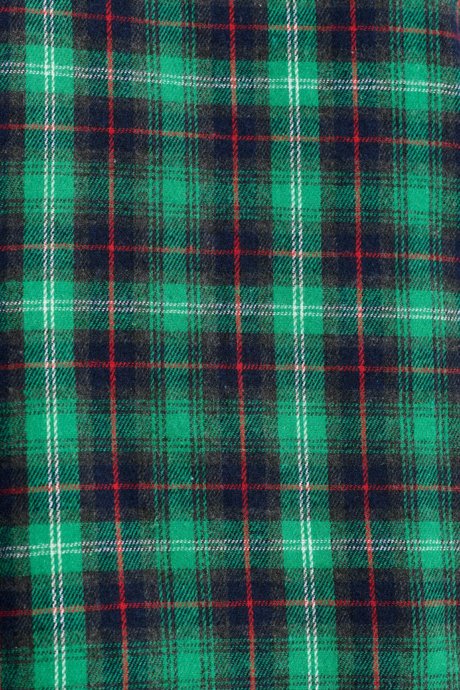 Bia Winter Check Button Through Skirt – Green - Detail 3
