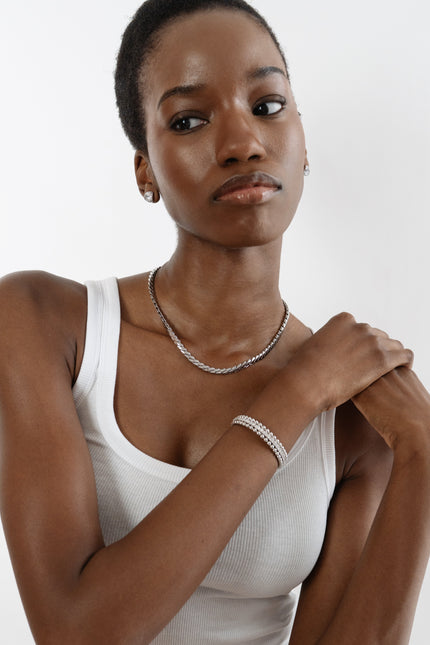 Miss Cecilia | Soho Chain Necklace Silver