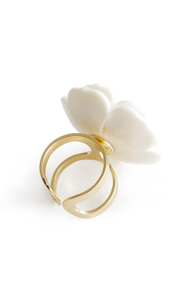 Poporcelain | Plum Blossom Statement Ring