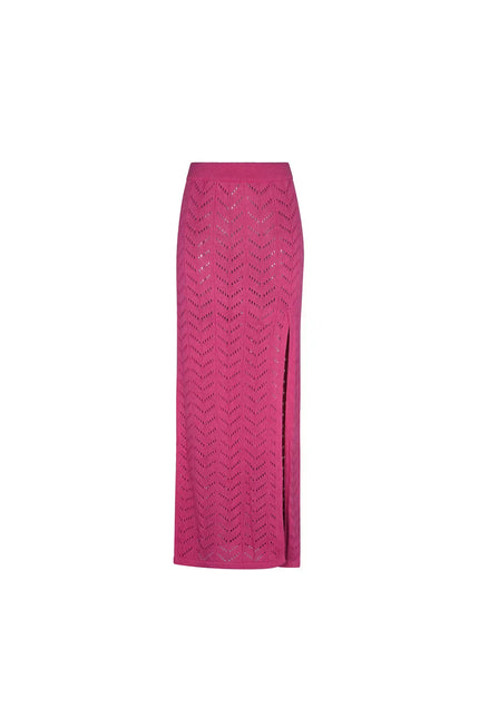 Radiant Skirt - Rose Rose NORGÄTE alpaca knitwear sustainably made in Peru
