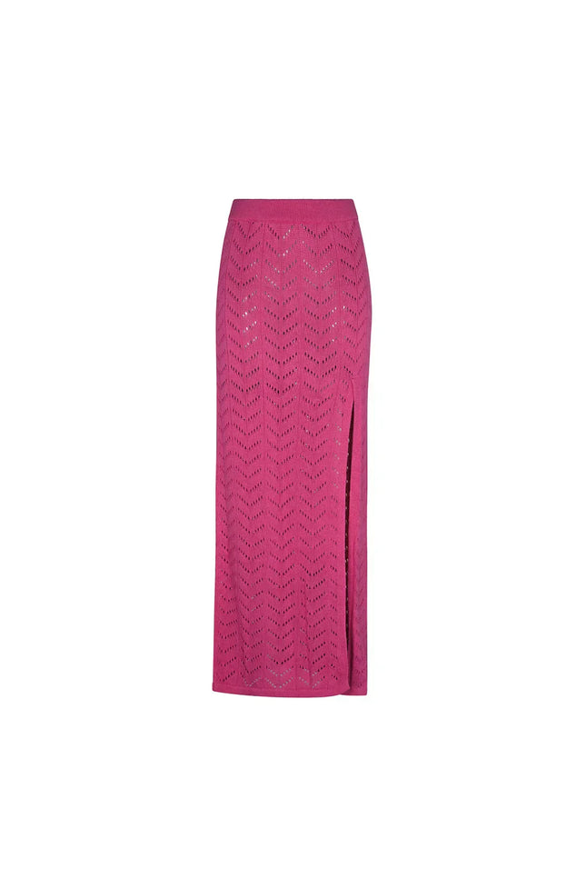 Radiant Skirt - Rose Rose NORGÄTE alpaca knitwear sustainably made in Peru