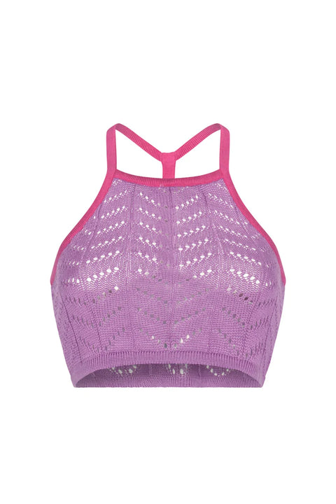 Radiant Top - Lavender NORGÄTE alpaca knitwear sustainably made in Peru