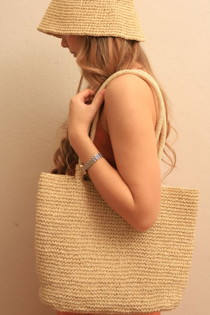Springmoonatelier | Raffia Summer Sun Cream Bag